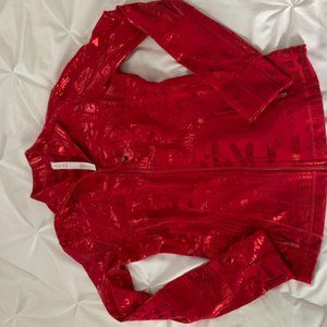 NWOT: Size 10 Lululemon Red Foil Jacket